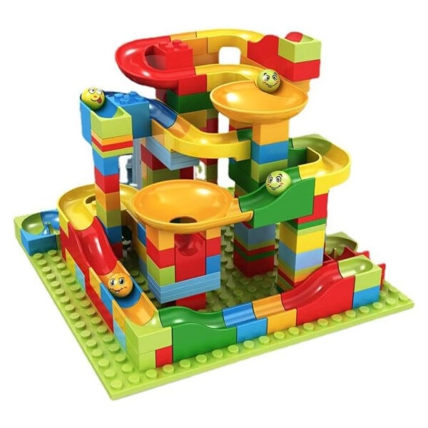 Marble Race Maze Toy – STEM Building Set for Kids