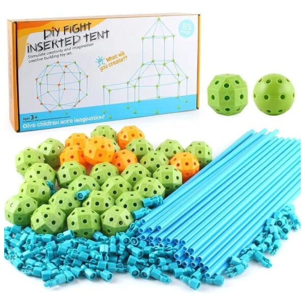 STEM Fort Builder – 85 Pcs Educational Toy for Kids